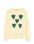 Hearts Yellow Dof Lonf Sleeve T-Shirt Tops T-shirts Long-sleeved T-shi...