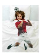 Duvet Cover Set Football Player Multi Home Sleep Time Bed Sets White B...