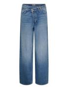Onlamber Lw Asym Oversiz Baggy Dnm Tai Bottoms Jeans Wide Blue ONLY