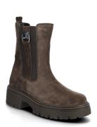 Chelsea Shoes Boots Ankle Boots Ankle Boots Flat Heel Brown Gabor