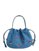 Pcballoon Denim Cherry Bag Fsy Bags Top Handle Bags Blue Pieces