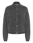 Gzalpha Shimmer Cardigan Tops Knitwear Cardigans Grey Gestuz