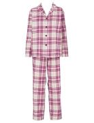 Check Flannel Pyjamas Pyjama Pink Missya