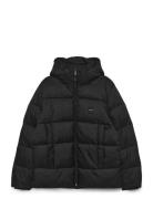 Hooded Quilt Puffer Mw Villakangastakki Pitkä Takki Black Calvin Klein