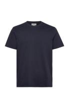 Ss Classic Monogram Tee Tops T-shirts Short-sleeved Navy Calvin Klein ...