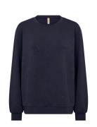 Sc-Banu Tops T-shirts & Tops Long-sleeved Navy Soyaconcept