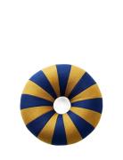 Float Pillow, Dark Blue/Ochre Home Textiles Cushions & Blankets Cushio...