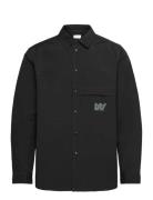Wwaxl Boyscout Shirt Tops Overshirts Black WOOD WOOD