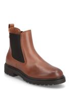 Th Leather Cleated Chelsea Chelsea-saappaat Bootsit Brown Tommy Hilfig...
