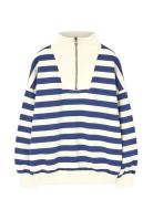 Stripes Navy Blowfly Sweatshirt Tops Sweat-shirts & Hoodies Sweat-shir...