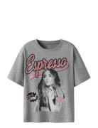 Nkfodassa Cicons Ss Nreg Top Box Sky Tops T-shirts Short-sleeved Grey ...