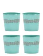 Coffee Cup 25Cl Azure-Stripes Red Feast By Ottolenghi Set/4 Home Table...