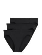 Brief Bikini Reg Polly Micro 3 Alushousut Brief Tangat Black Lindex