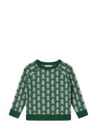 Benna Tree Pullover Tops Knitwear Pullovers Green Fliink