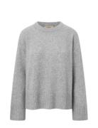 Kath Cashmere Silk Tops Knitwear Jumpers Grey Rue De Tokyo