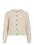 Vimiri O-Neck L/S Knit Cardigan Tops Knitwear Cardigans Cream Vila