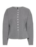 Vmklea Ls O-Neck Cardigan Jrs Ga Tops Knitwear Cardigans Grey Vero Mod...