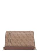 Noelle Ii Cnvrtble Xbody Flap Bags Crossbody Bags Beige GUESS
