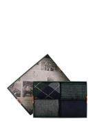 Argyle And Stripe Socks 4-Pack Gb Underwear Socks Regular Socks Multi/...