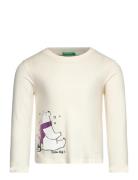 T-Shirt L/S Tops T-shirts Long-sleeved T-shirts White United Colors Of...