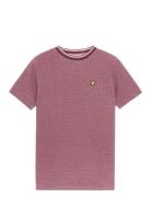 Two T Waffle T-Shirt Tops T-shirts Short-sleeved Pink Lyle & Scott