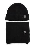 Sarmi_Set Accessories Headwear Beanies Black HUGO