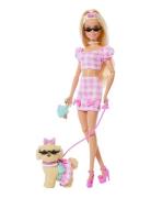 Twinning Looks Fashion Doll With Pet Dog, Matching Pink Clothes & Acce...