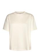 Sweat Blouse With Heart Cutout Tops T-shirts & Tops Short-sleeved Crea...