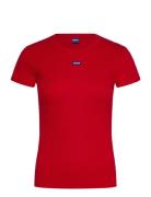 Easy Tee_B Tops T-shirts & Tops Short-sleeved Red HUGO BLUE