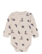 Body Ls - Aop Pitkähihainen Body Cream CeLaVi