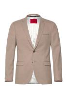 Arti232X Suits & Blazers Blazers Single Breasted Blazers Beige HUGO