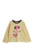 Doggies Sp Ls Tee Tops T-shirts Long-sleeved T-shirts Yellow Mini Rodi...