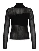 Siclamino Tops Knitwear Turtleneck Black HUGO