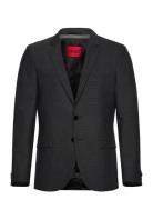 Arti232X Suits & Blazers Blazers Single Breasted Blazers Grey HUGO