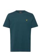 Plain T-Shirt Tops T-shirts Short-sleeved Blue Lyle & Scott