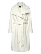 C_Cayla Outerwear Coats Winter Coats Cream BOSS