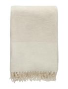 Logo Throw Home Textiles Cushions & Blankets Blankets & Throws Cream G...