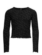 Kogmelia L/S Top Jrs Tops T-shirts Long-sleeved T-shirts Black Kids On...