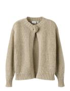 Nkfroxanne Ls Knit Card Tops Knitwear Cardigans Beige Name It