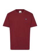 Wwace Tops T-shirts Short-sleeved Burgundy WOOD WOOD