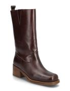 Long Boots Shoes Boots Ankle Boots Ankle Boots With Heel Brown Billi B...