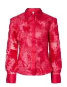 Yasfloree Ls Shirt - D2D Tops Shirts Long-sleeved Red YAS