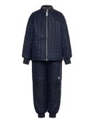 Duvet Set W. Fleece Outerwear Thermo Outerwear Thermo Sets Navy Mikk-l...