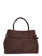 Classic Tote Bag Bags Top Handle Bags Brown Gina Tricot