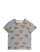 E.t Stripe Aop Ss Tee Tops T-shirts Short-sleeved Multi/patterned Mini...