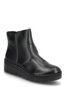 X9165 Shoes Boots Ankle Boots Ankle Boots Flat Heel Black Rieker