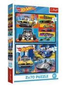Pappussel Trefl 2X70 Bitar Hot Wheels Toys Puzzles And Games Puzzles C...