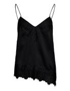 Vilea Strap Top Tops T-shirts & Tops Sleeveless Black Vila