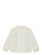 Shirt Ls Woven Tops Shirts Long-sleeved Shirts Cream En Fant