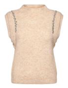 Cmibra-Waistcoat Tops T-shirts & Tops Sleeveless Beige Copenhagen Muse